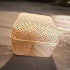 IKEA Smarra Basket 12x12x9” Bamboo Box 903.480.63 Storage Basket With Lid