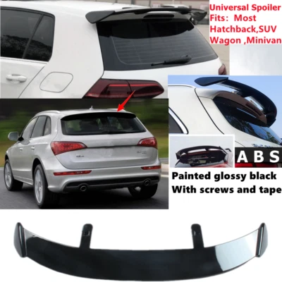 Universal Rear Roof Spoiler Wing Gloss Black ABS Fit For AUDI Q5 8R 2009-2012 - Изображение 1 из 4