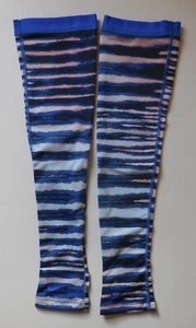 Nike Pro Tiger Print Arm Sleeves Women Royal Blue/Black/Sunblush M/L - Picture 1 of 10