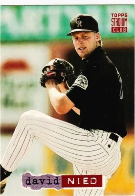 David Nied  - 1994 Stadium Club #153 Colorado Rockies - Image 1 of 2