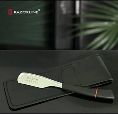 Maquinilla de afeitar recta diseño cabello hoja peinado barba bigote aseo detalles Foto 1 de 4