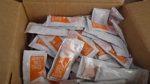 200 Casey's Taco Sauce Packets Foil Pouches LOT / Free Ship / Not Bell - Picture 1 of 5