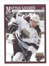 2011-12 Hershey Bears (AHL) Mattias Sjogren 