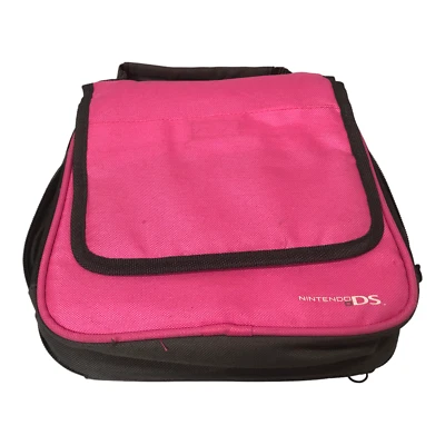 LEER Nintendo DS Rosa Bolsa Mensajero Estuche de Viaje Por Alimentación A Algunos Daños Ver Fotos Foto 1 de 4