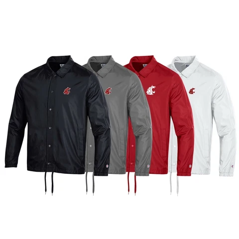 Washington State Cougars NCAA Men's Champion Classic Coaches Jacket Collection Cover