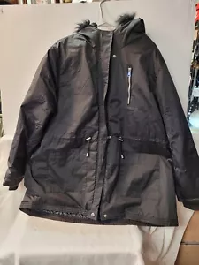 Beverly Hills Polo Club Black Winter Coat Hoodie Jacket Size 3XL - Picture 1 of 8