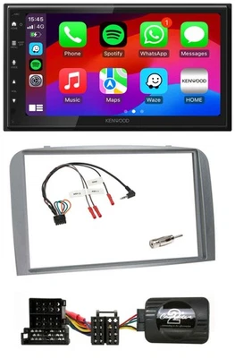 Kenwood Lenkrad USB DAB 2DIN Bluetooth Autoradio für Alfa Romeo 147 GT 04-10 sil - Bild 1 von 4