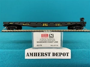 45170 Micro Trains Seaboard Coast Line Flat Car N Scale SCL New - Picture 1 of 1