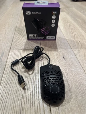 Ratón óptico para juegos Cooler Master MM711 RGB con cable 60 g, 16000 DPI negro mate Foto 1 de 4