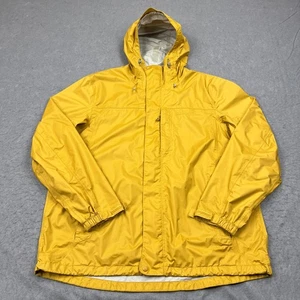 LL Bean Coat Men's XLT Tall Yellow Trail Model Rain Jacket Full Zip Hooded Light - Picture 1 of 13