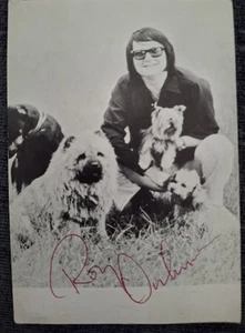 Tarjeta fotográfica promocional firmada por Roy Orbison - Imagen 1 de 4