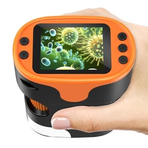1000X Hand Digital Mikroskop 4K 2,0" Bildschirm Wiederaufladbar Tragbar Objektträger Kit - Bild 1 von 7