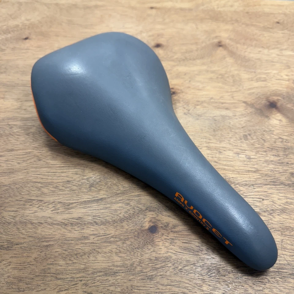 AVOCET AMPD X-Country R Saddle Ti Rails Gray Orange - Image 1 of 4