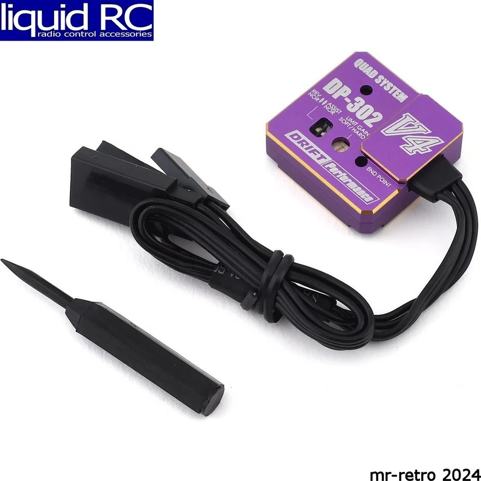 Yokomo Dp-302v4 Drift Steering Gyro (Purple) YOKDPP-302V4PB