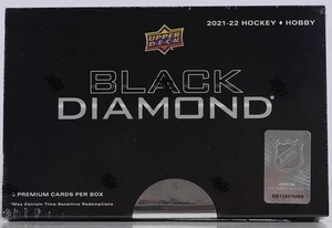2021-22 Upper Deck Black Diamond Hockey Hobby Box NEW FACTORY SEALED - QTY Avail - Picture 1 of 2