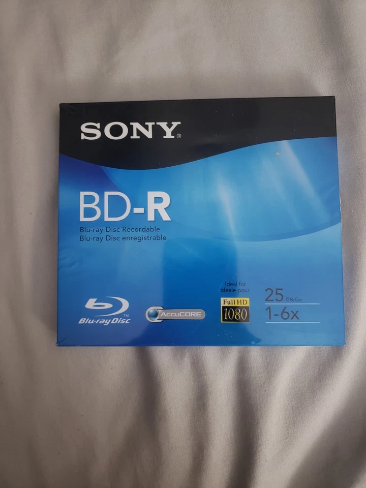 Disco Blu-ray grabable Sony BD-R - Full HD 1080 25 GB - Disco único  Foto 1 de 1