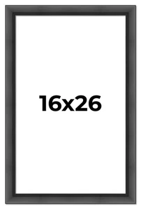16x26 Frame Black Passaggi Solid Wood Picture Frame Width 1.5 Inches | Interior - Picture 1 of 9