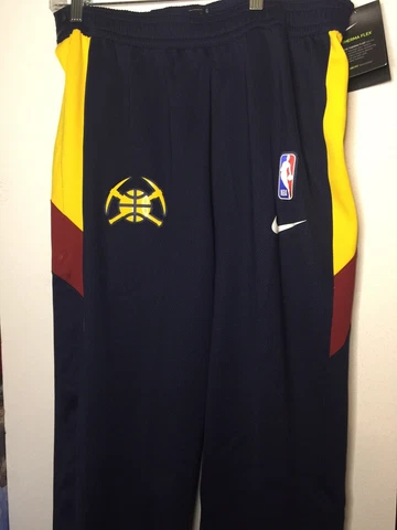 New Nike NBA Denver Nuggets No-Court Warm Up Pants Size L AV0839-419 Cover