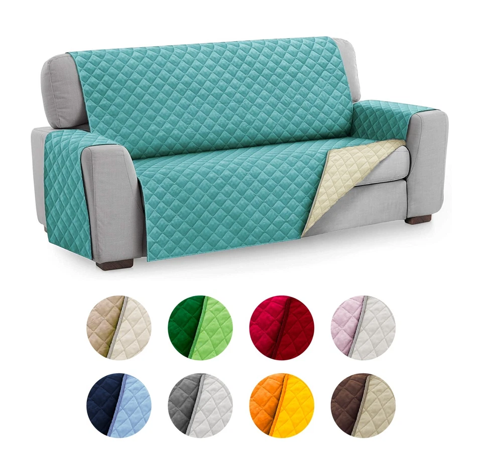 Salvadivano Copridivano Rubik Trapuntato Double Face Made In Italy - Immagine 1 di 4