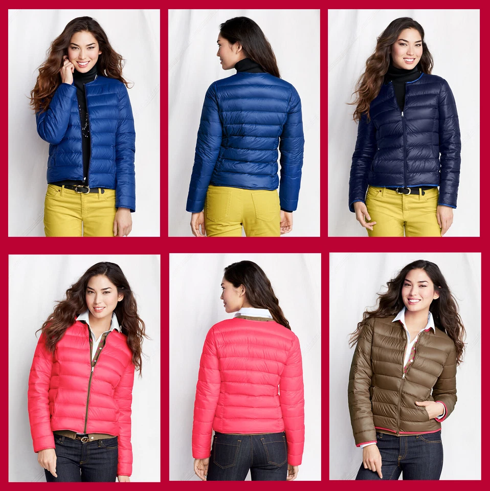 Lands' End ~ Year Round Womens Reversible Packable 650 Fill Down Jacket $120 NIP - Image 1 of 1
