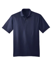 Camisa deportiva/polo Port Authority para hombre K528 jacquard fino azul marino talla XL - Imagen 1 de 2