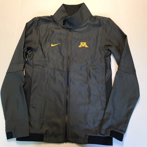 Nike Men’s Full Zip Jacket Univ Minnesota Golden Gophers Ski-U-Mah XS Gray Gold Cover