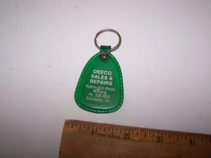 Llavero vintage DEECO VENTAS Y REPARACIONES soldadura diésel EMINENCIA INDIANA - Imagen 1 de 2