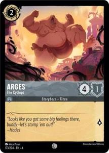 Arges - The Cyclops 173/204 Common Ursula's Return Disney Lorcana TCG - Picture 1 of 2