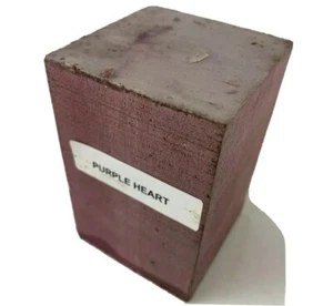 Purpleheart Bottle Stopper 2x 2x 3 Turning Wood Blank- Free US Shipping - Picture 1 of 10