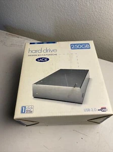 LaCie F.A. Porsche 250GB USB 2.0 External Portable Hard Drive - Afbeelding 1 van 8