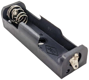 Single AA Battery Holder w\ Solder Lugs, Plastic, 2.25" x 0.67" x 0.55" - Picture 1 of 3