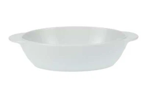 Denby - White - Small Oval Dish - 228349N - Picture 1 of 2