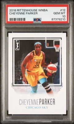 2018 Rittenhouse WNBA Cheyenne Parker PSA 10 Chicago Sky Atlanta Dream MTSU  - Image 1 of 2