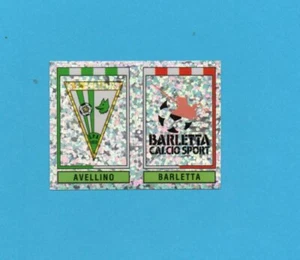 PANINI CALCIATORI 1993-94-Figurina n.591-AVELLINO+BARLETTA-SCUDETTO-NEW VELINA - Foto 1 di 3