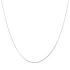 Sterling Silver Very Fine 0.5mm Diamond Cut Curb Chain 14 - 32 Inches