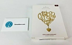 Hallmark Keepsake Ornament 2019 ~ Our Anniversary, You & Me ~ Personalize It! - Picture 1 of 4
