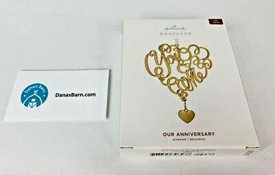 Hallmark Keepsake Ornament 2019 ~ Our Anniversary, You & Me ~ ¡Personalízalo! Foto 1 de 4
