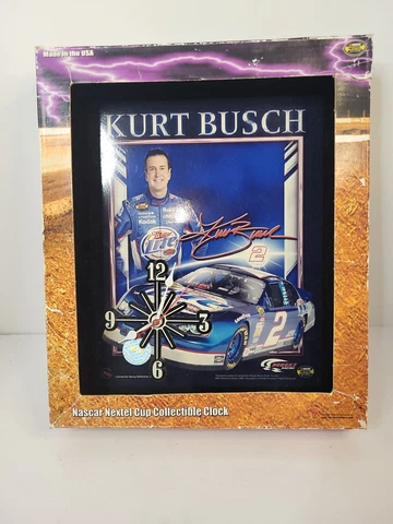 Kurt Busch Nascar Nextel Cup Series Collectible Wall Clock Cover