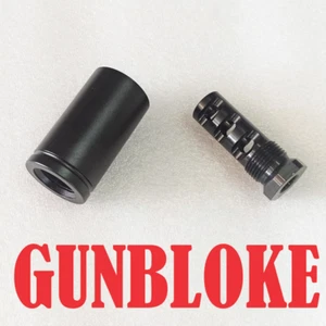 Muzzle Brake TRIPLE-TAC PLUS 1/2x20 (1/2"UNF) BORED TO SUIT by GUNBLOKE - Picture 1 of 3