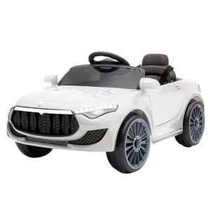 NNEDSZ Kids Ride On Car Electric Toys 12V Battery Remote Control White MP3 LED - Picture 1 of 6
