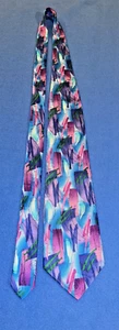 Jerry Garcia J. Garcia Paris in the Rain Collection Thirty-Eight 38 Silk Tie - Picture 1 of 6