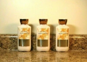 Bath & Body Works Golden Sunflower Body Lotion LOT Of 3 NEW - Picture 1 of 3