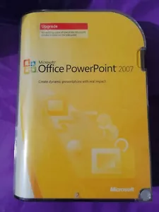 MICROSOFT POWERPOINT 2007 UPGRADE RETAIL VERSION GENUINE WITH PRODUCT KEY - Picture 1 of 5