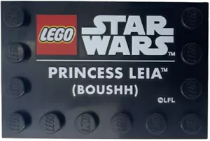 LEGO 1x PRINCESA LEIA BOUSHH CASCO BALDOSA Parte #6180pb162 Nuevo del conjunto 75351 - Imagen 1 de 1