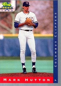 1993 Classic Best Mark Hutton #75 Columbus Clippers Baseball Card