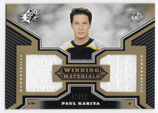 05/06 SPx WINNING MATERIALS GOLD DUAL JERSEY #WMPK Paul Kariya #11/99