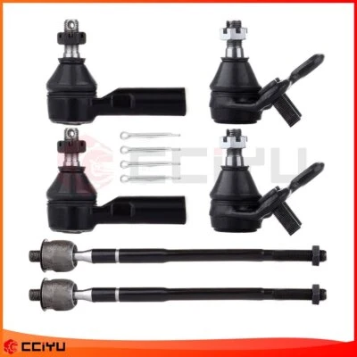 Set Of 6 For 1998-2002 Chevrolet Prizm Front Tie Rod Ends Ball Joints Steering - Image 1 of 4
