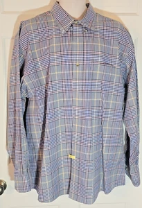 Pendleton blau kariertes Metro Hemd Herren XL lang knitterarm - Bild 1 von 14