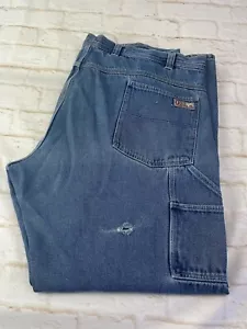Pantaloni da lavoro falegname Ozark Overall Co da uomo lavati scuri taglia 46 x 34 IMPERFETTI - Foto 1 di 10