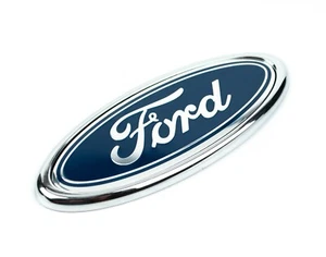 Classic Blue Ford 115 mm x 46 mm Badge Front or Rear Replacement - Bild 1 von 7